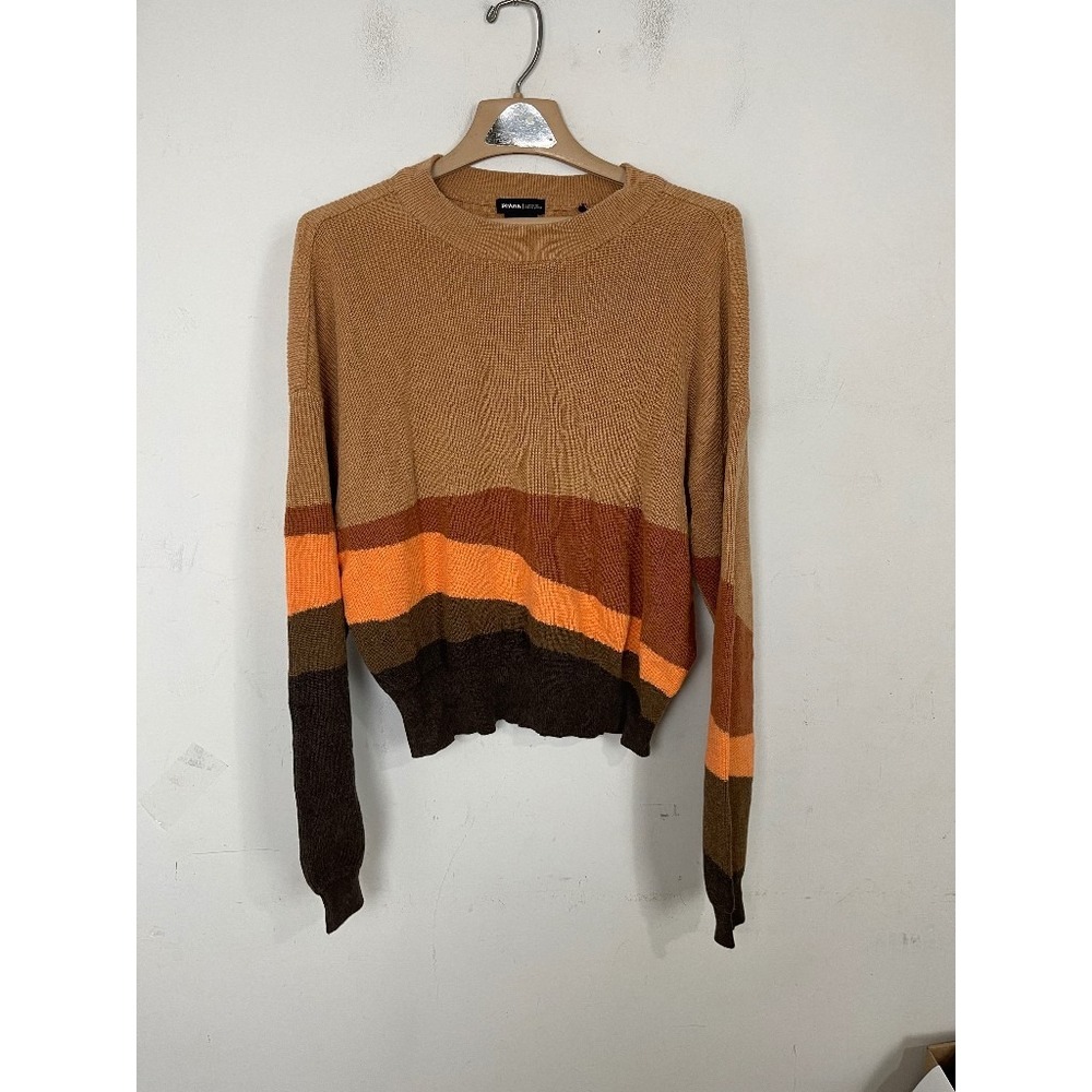 Prana Women Sweater Medium Hiking Granola‎ Crew Neck Earthy Fall Outdoor Mountai